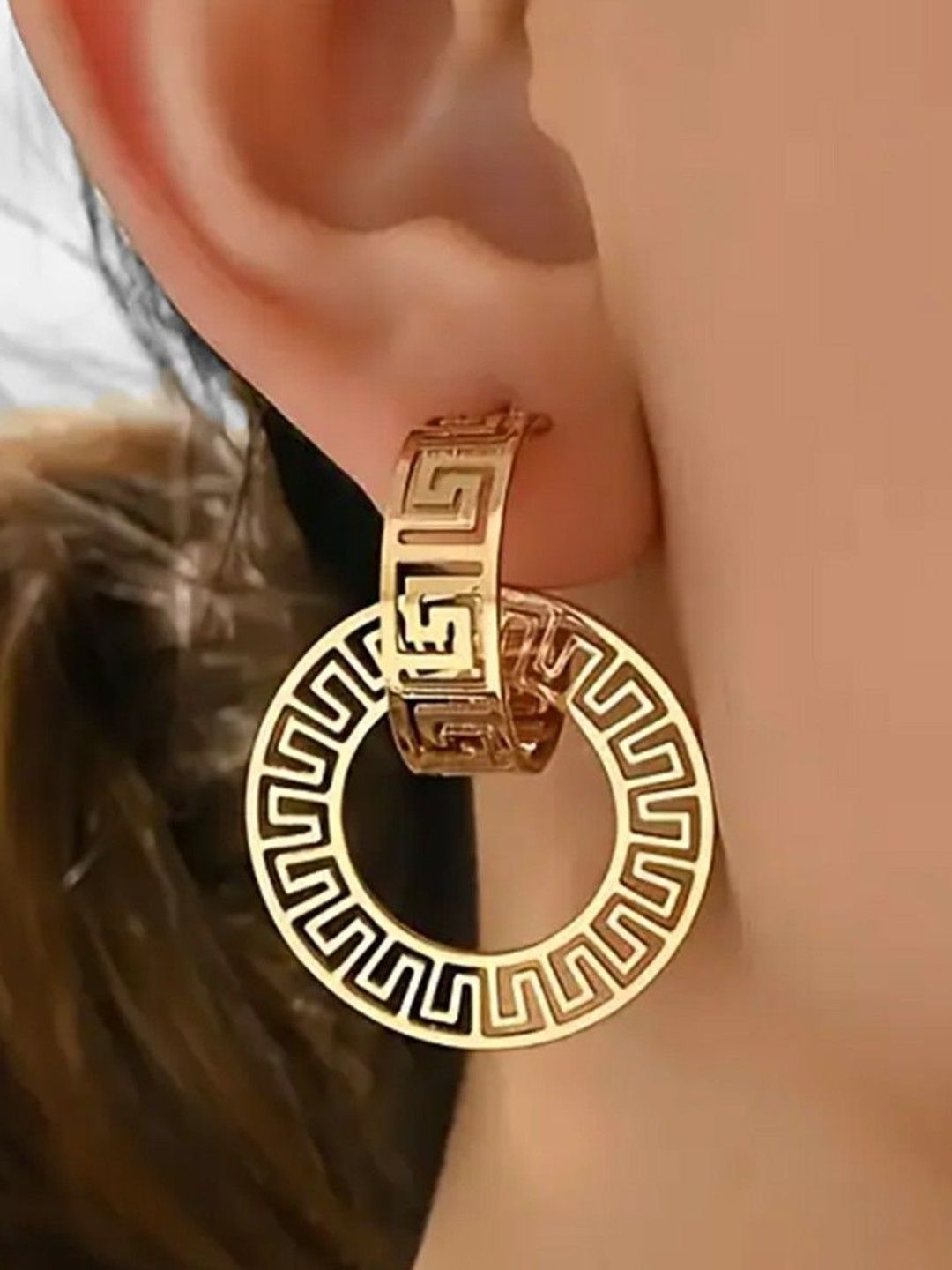 Circular Drop Earrings