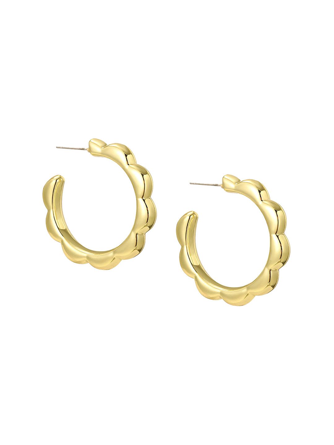 Circular Half Hoop Earrings