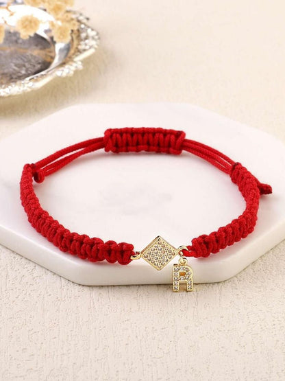 SALTY Women Artificial Stones Studded Stainless Steel Charm Bracelet