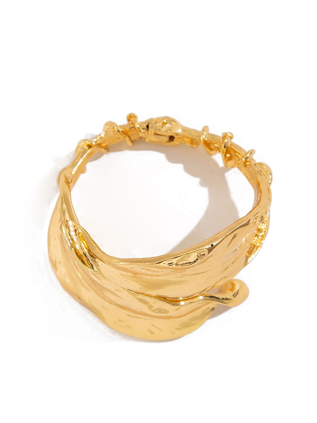 Women Antique Gold-Plated Bangle-Style Bracelet
