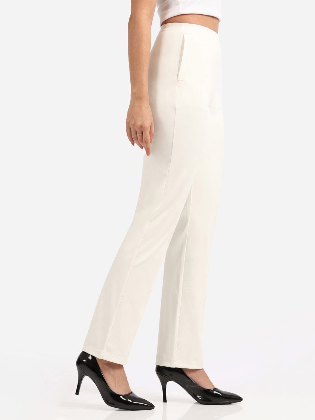 Women Original Ultimate Straight Pants Fit High-Rise Trousers