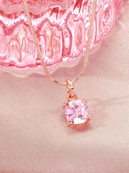 SALTY Cupid's Gem Stone Studded Pendent & Chain Jewellery Accessories