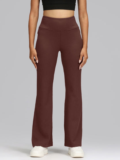 Women High-Rise Rib Supreme Flare Pants Tall