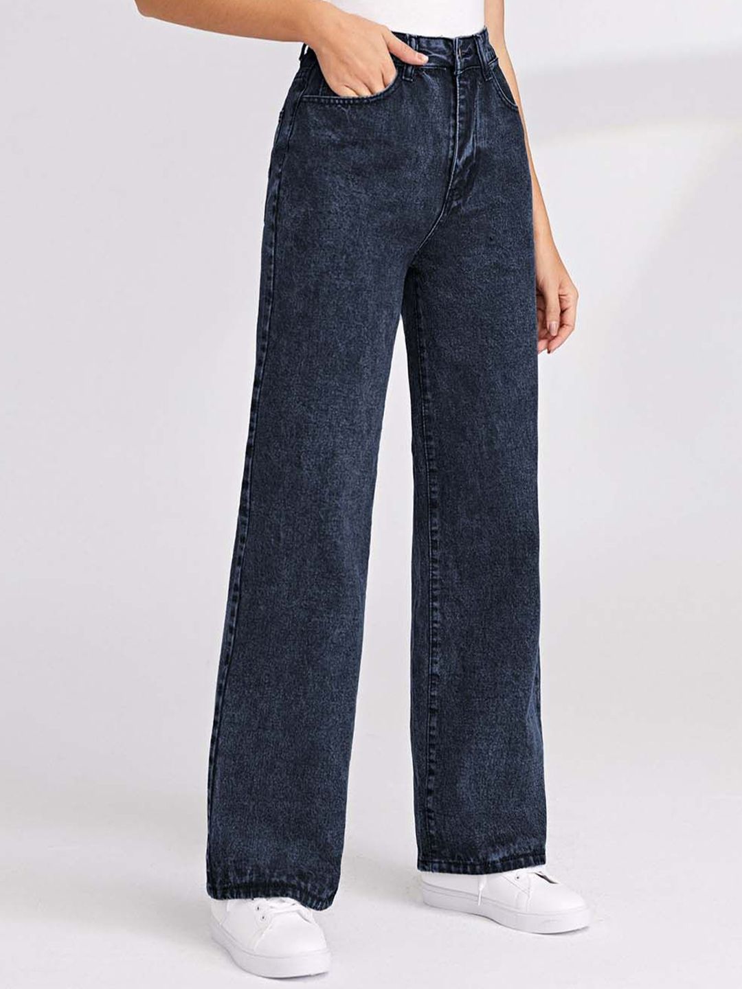 Women Regular Fit High-Rise Cotton Stretchable Jeans