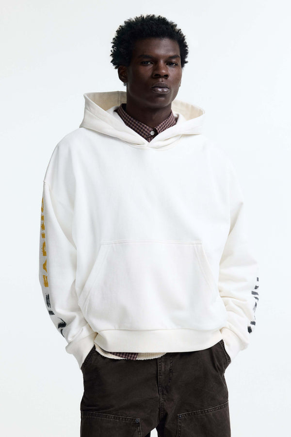Oversized Fit Printed Hoodie