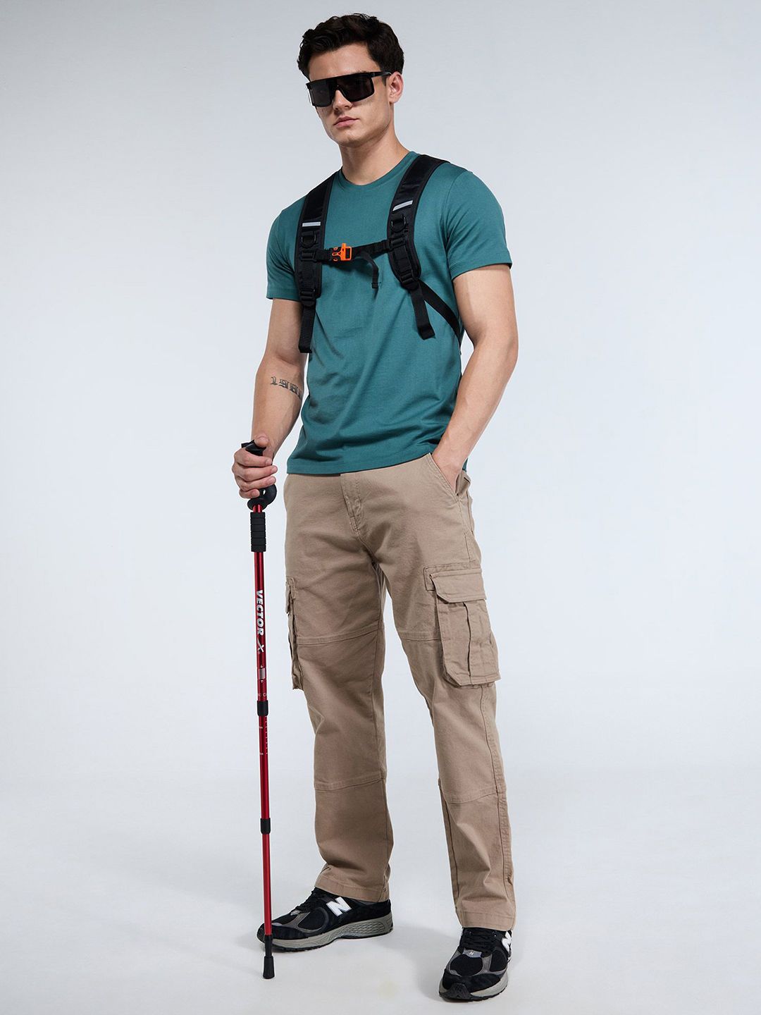 Men Pine Supima Crew Neck Relaxed Fit T-Shirt