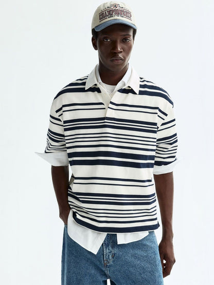 Loose Fit Cotton Rugby Shirt