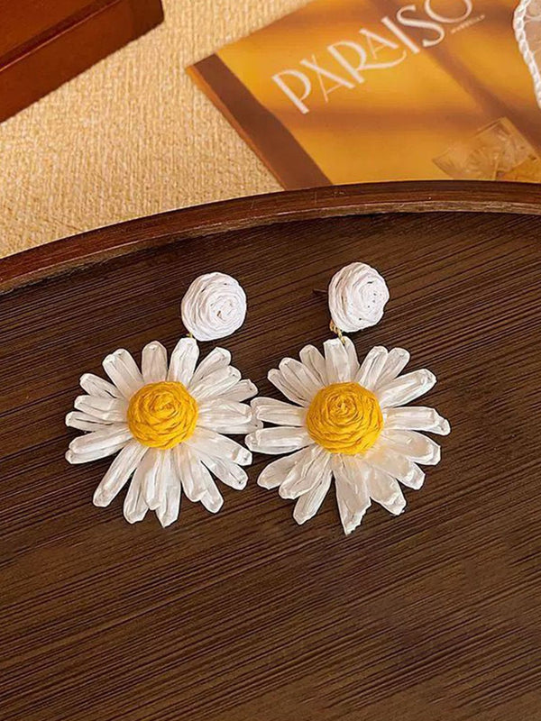 Floral Shaped Drop Earrings