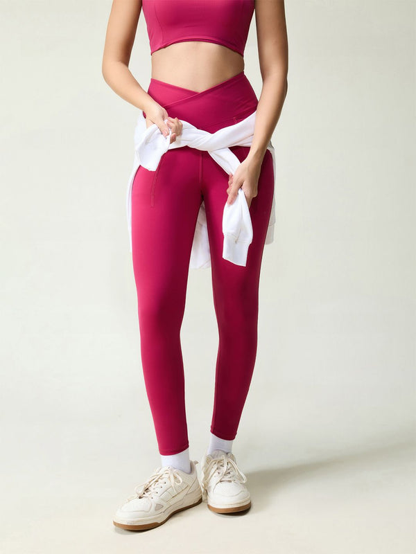 High-Rise Ankle Length Ruby Hourglass Snug Legging