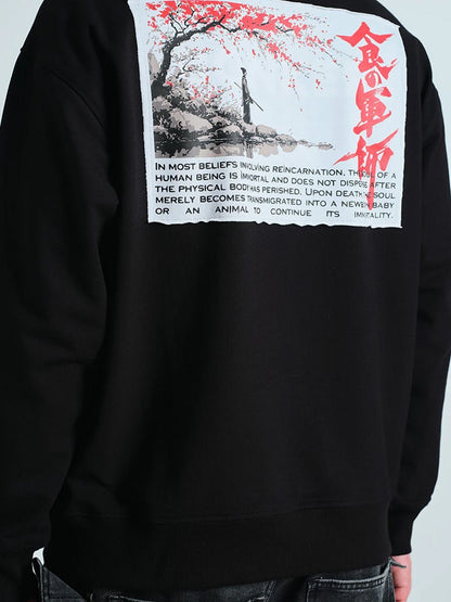 Men Printed Hooded Sweatshirt