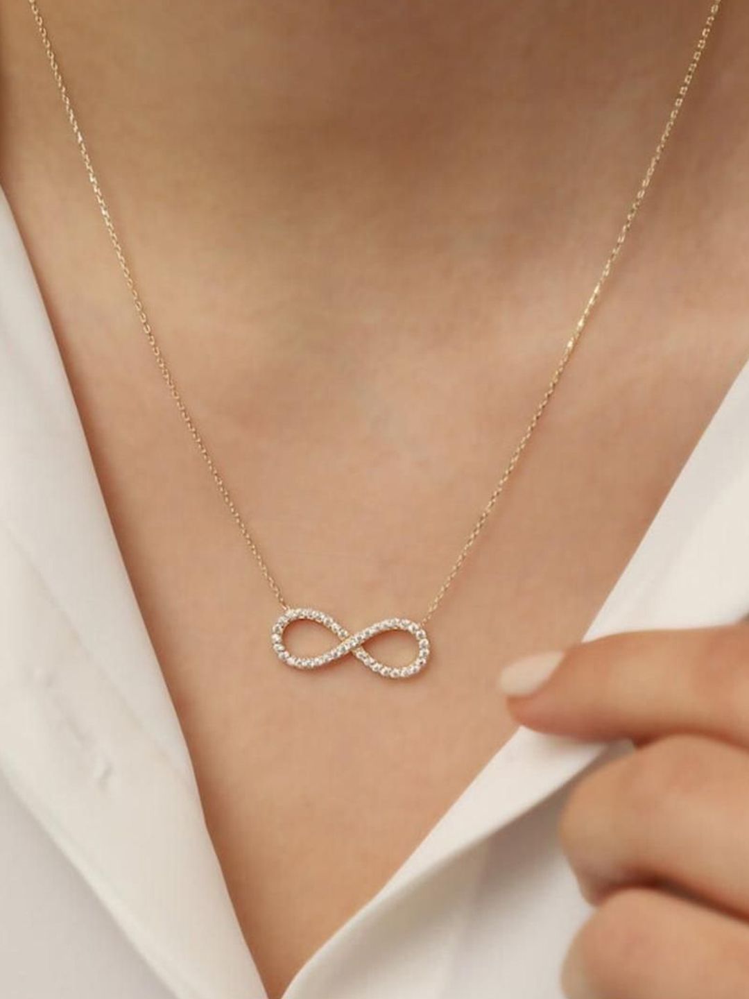 SALTY Victorian Bracelet& Infinity Necklace For Birthday Anniversary Gifts For Wife Sister