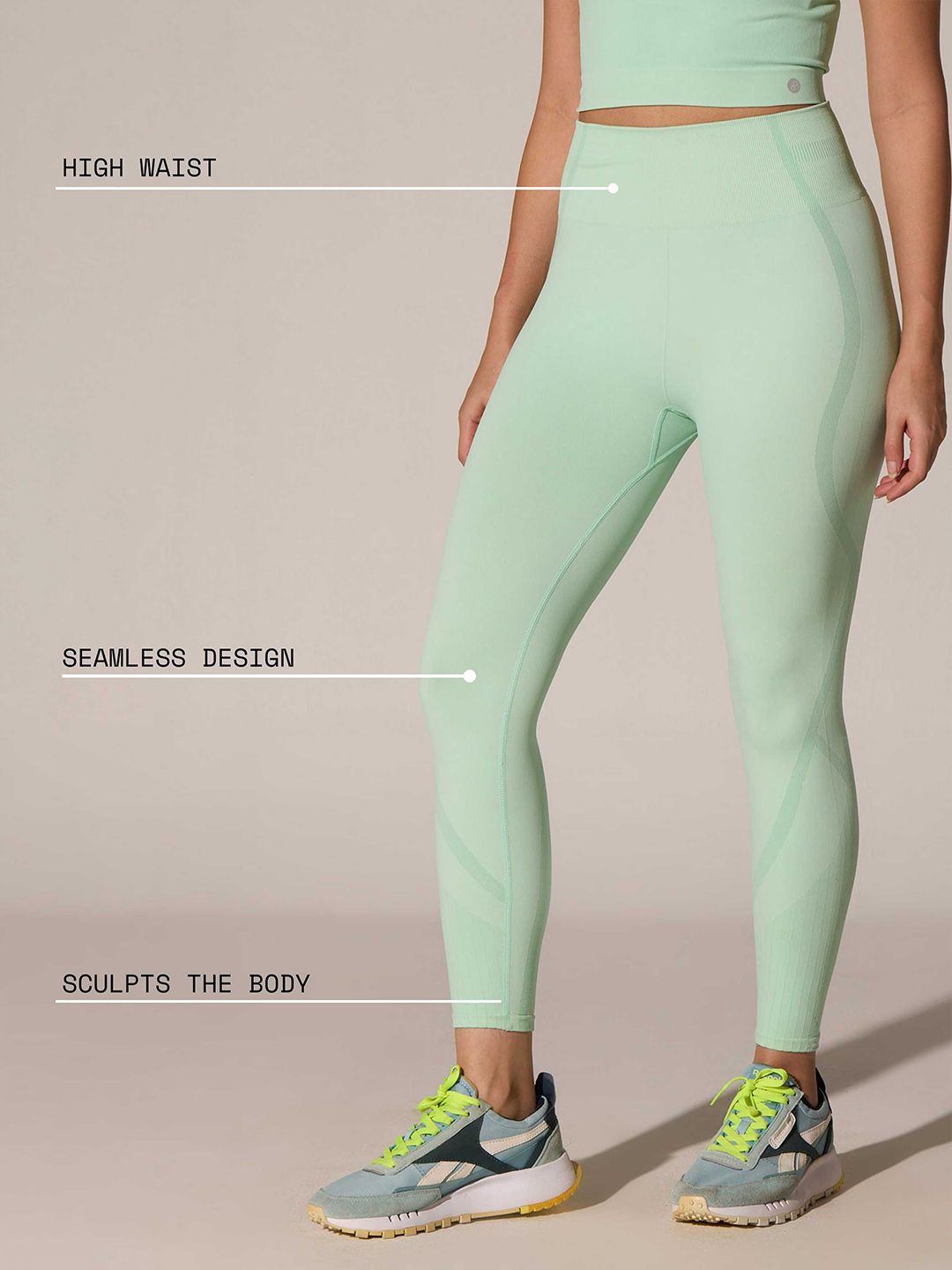 Women Mint Move Easy Leggings
