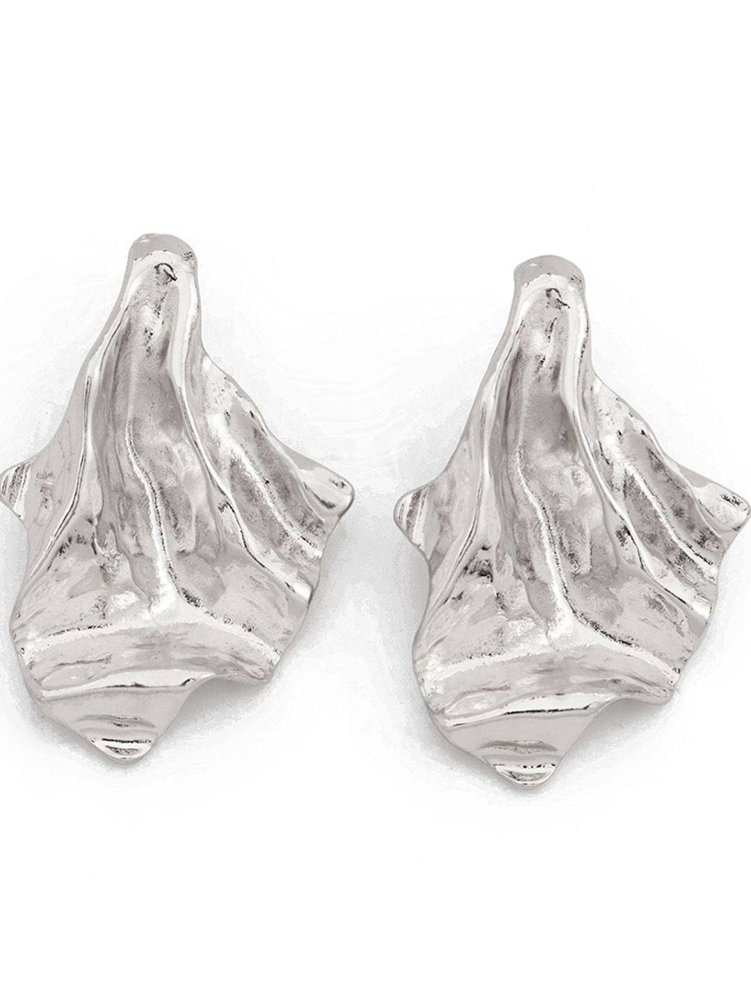 Silver Plated Contemporary Chunky Studs