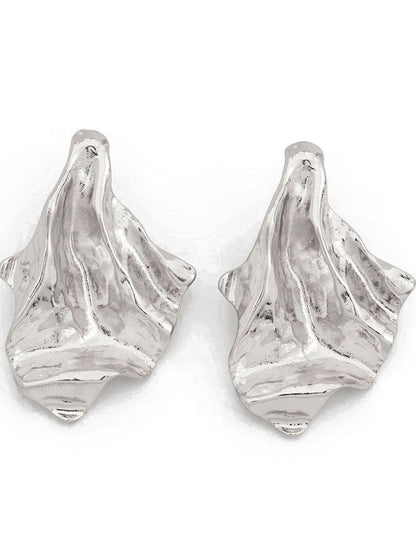 Silver Plated Contemporary Chunky Studs