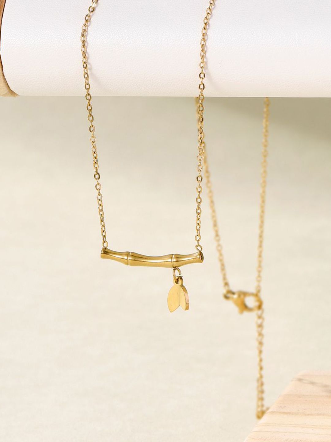 SALTY Stainless Steel Bamboo Bloom Necklace