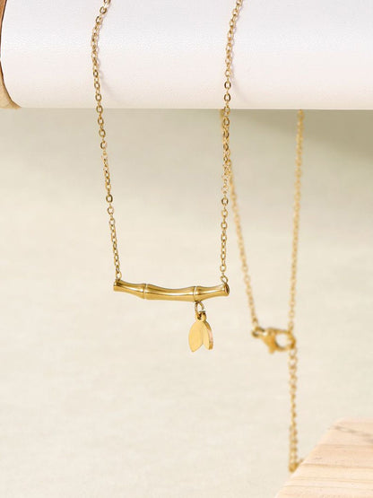 SALTY Stainless Steel Bamboo Bloom Necklace