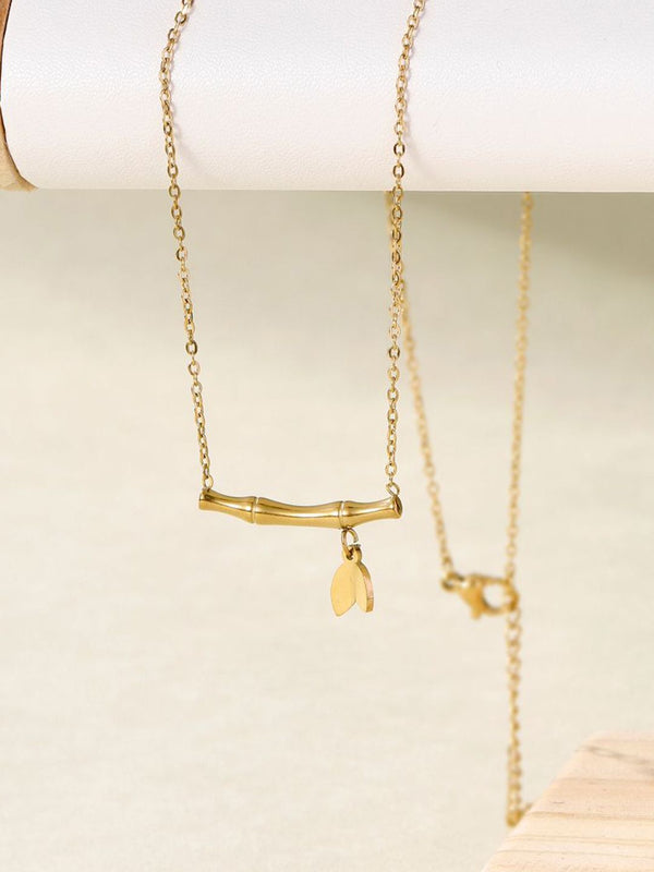 SALTY Stainless Steel Bamboo Bloom Necklace
