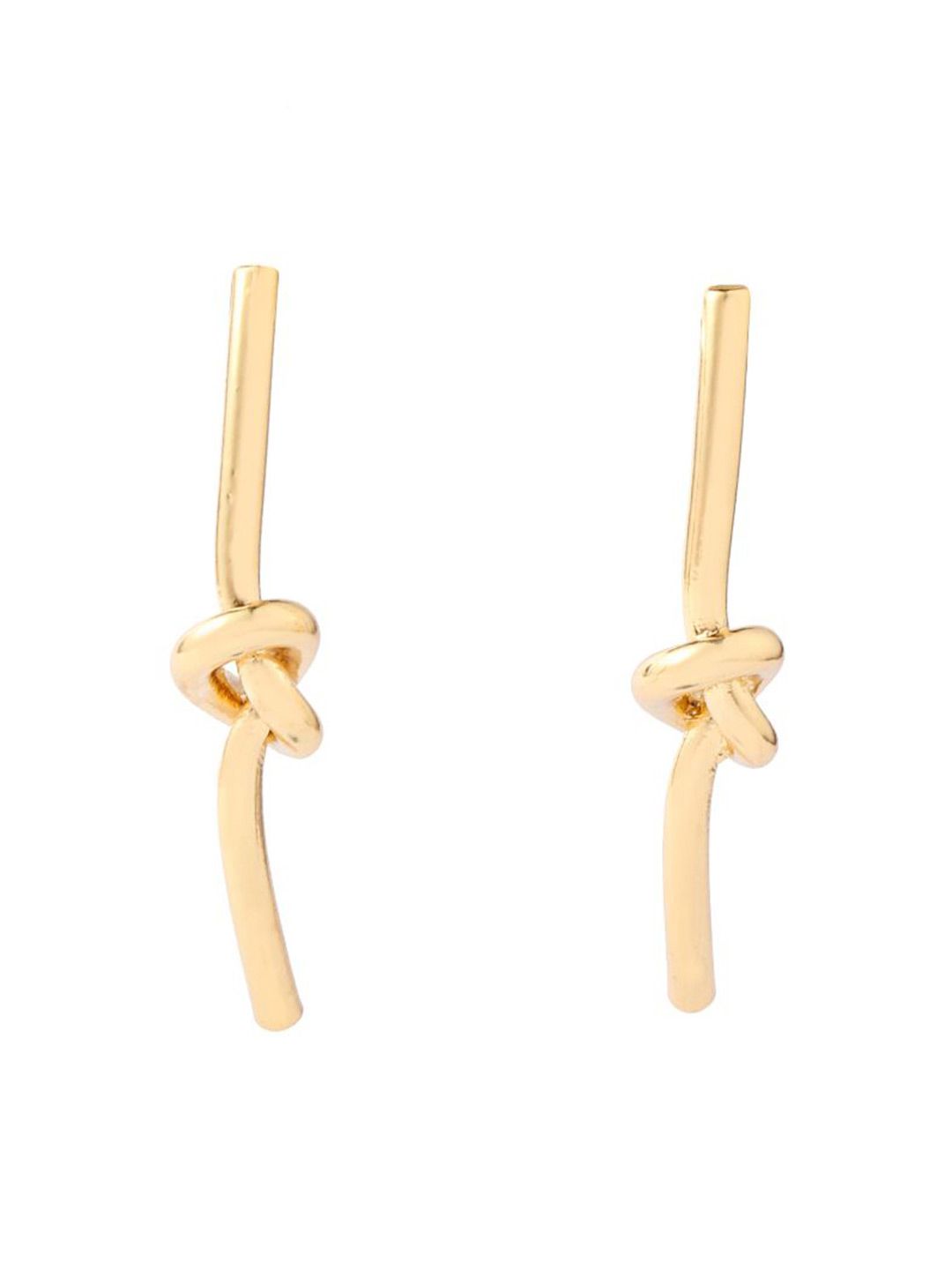 SALTY Long Knot Contemporary Drop Earrings
