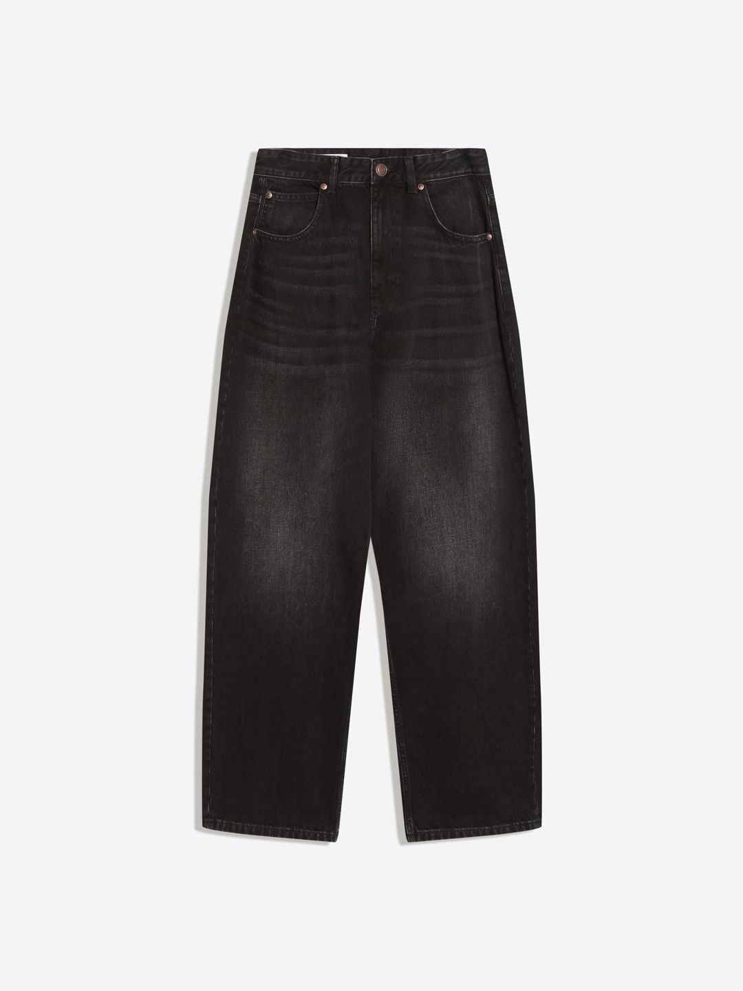 Men Embroidered barrel-leg jeans