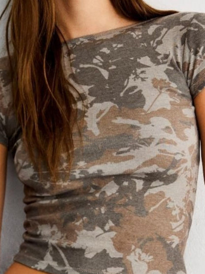 Short sleeve T-shirt with print