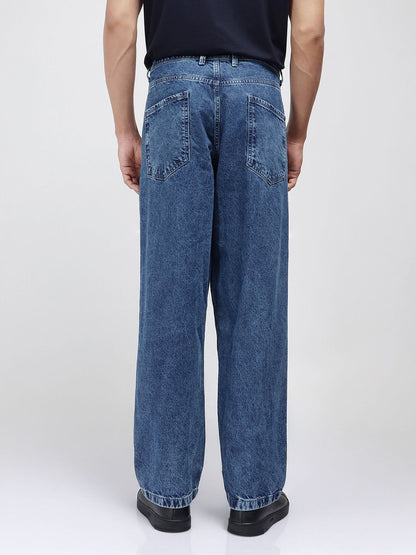 Men Comfort Stretchable Otto Light Blue Baggy Jeans