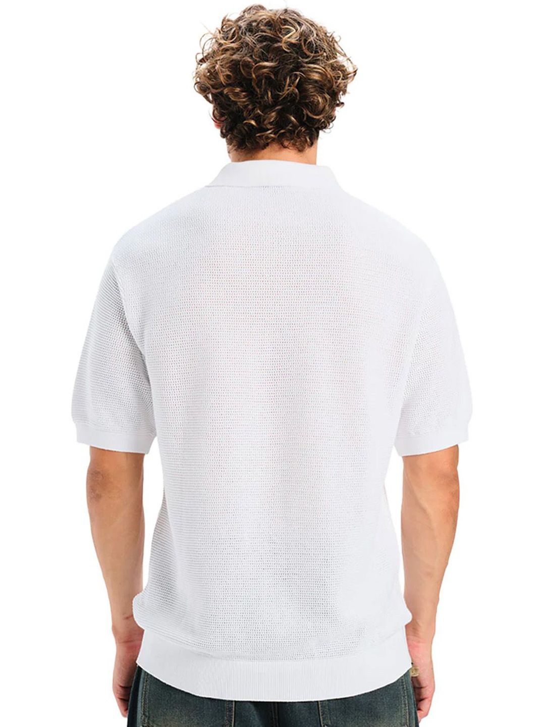 Polo Collar Pure Cotton T-shirt