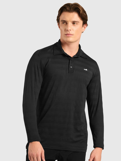 Men Solid Polo Collar T-shirt
