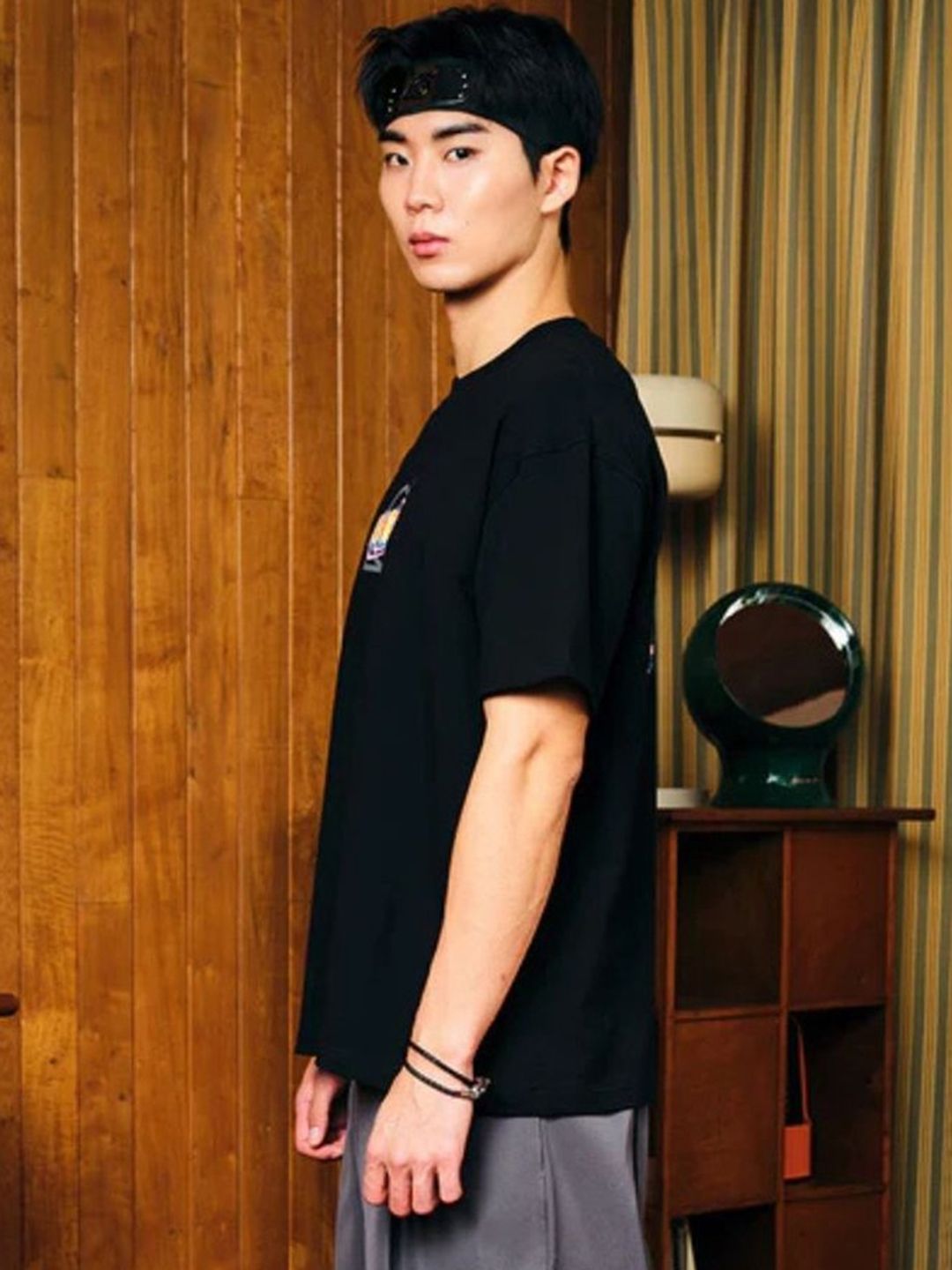 Men Naruto Graphic Oversized T-shirt