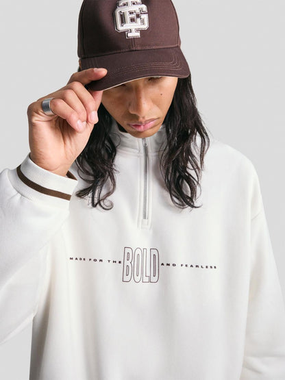 Printed quarter-zip sweatshirt
