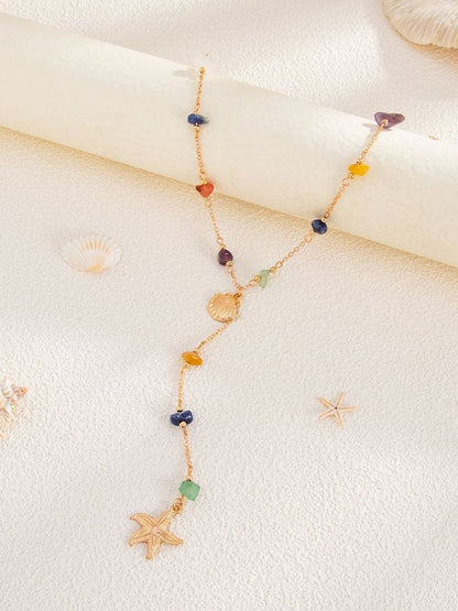 Gold-Plated Enamelled Necklace