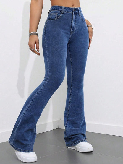 Women Bootcut High-Rise Stretchable Jeans