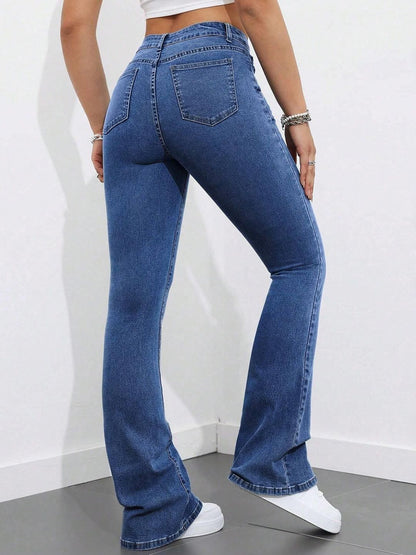 Women Bootcut High-Rise Stretchable Jeans