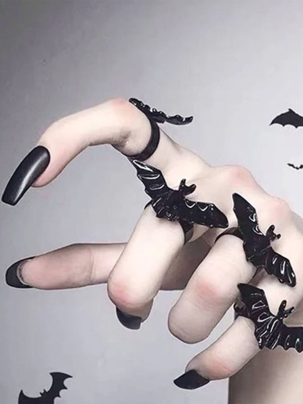 SALTY Gold-Plated Adjustable Vampire Flight Finger Ring