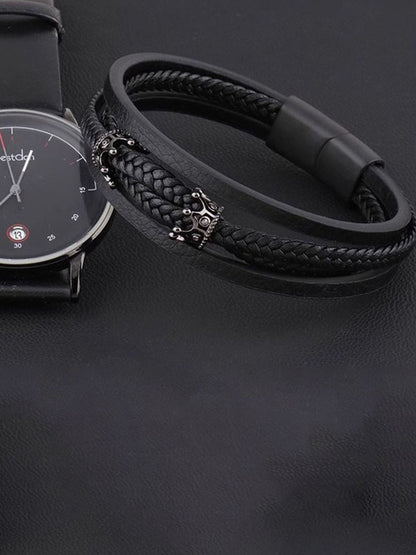 Men Silver-Plated Link Bracelet