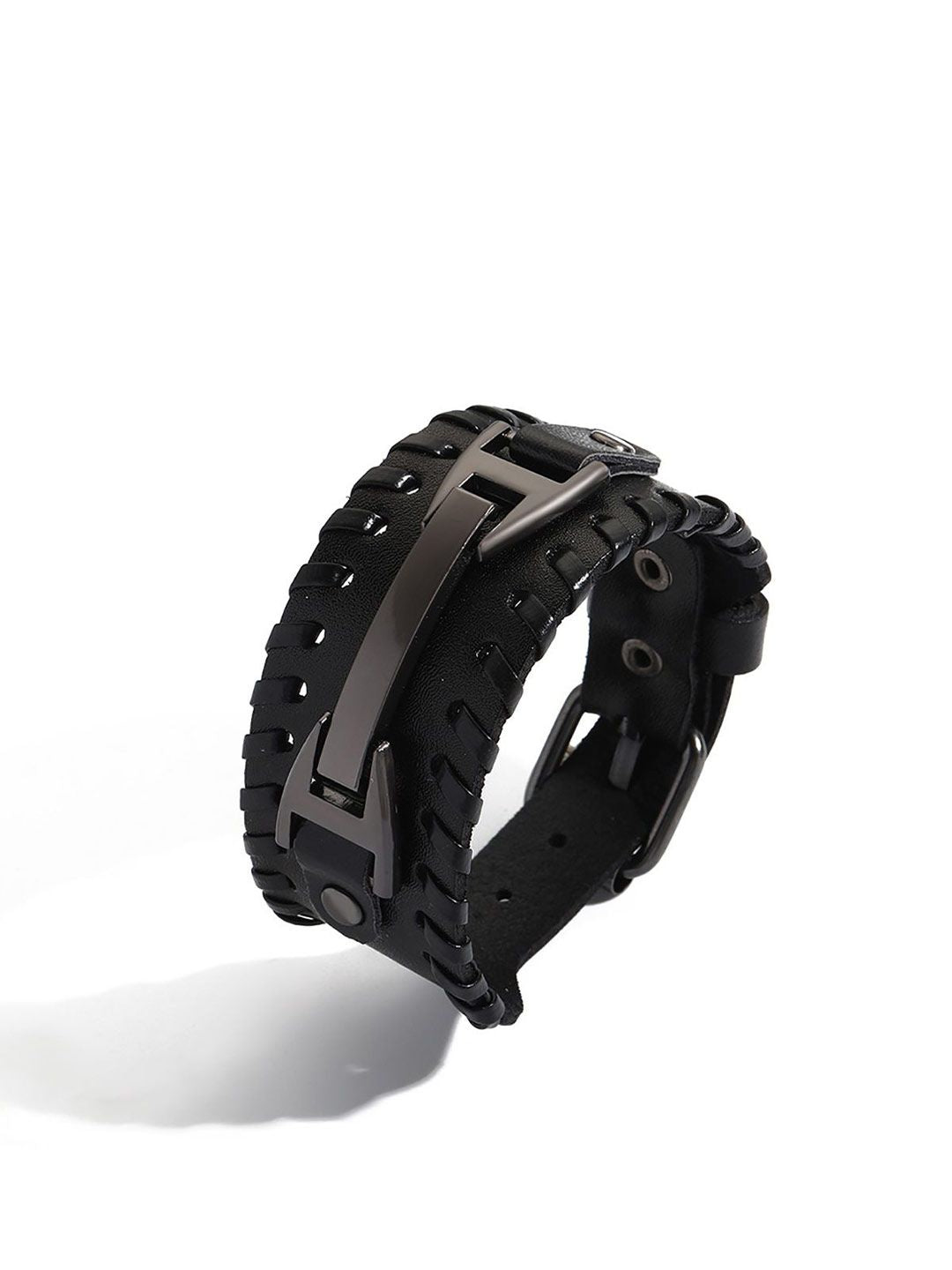 Women Leather Antique Wraparound Bracelet