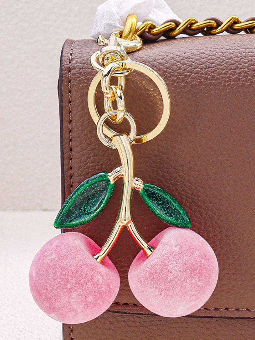 SALTY Frosted Cherry Bag Charm For Girls